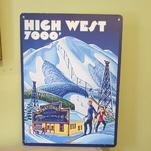 High West 7000' Vintage Metal Sign